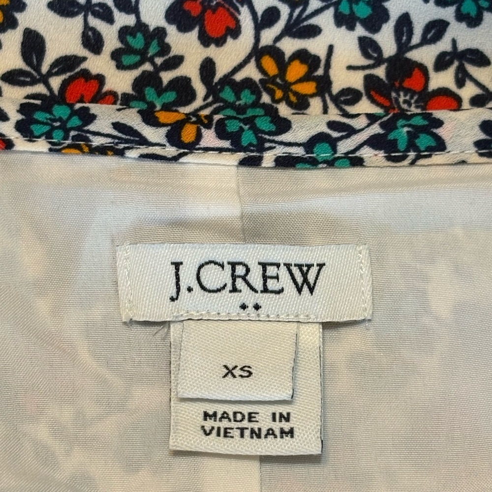 J. Crew Multicolor Floral Long Sleeve Dress - Picture 5 of 11